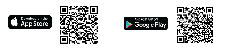 Use the QR codes below to download the mobile app.