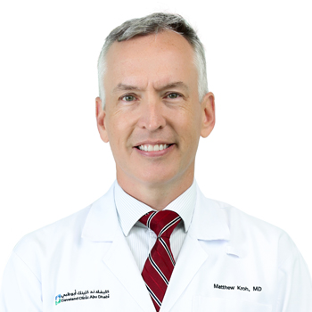 Dr. Matthew Kroh, the Chief of the Digestive Disease Institute at Cleveland Clinic Abu Dhabi