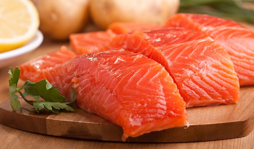 image of healthy fresh salmon