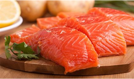 image of healthy fresh salmon