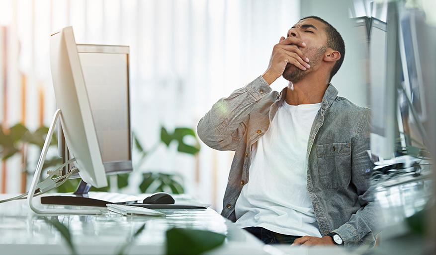 image of man with sleep disorder