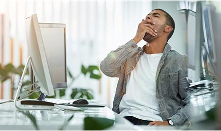 image of man with sleep disorder